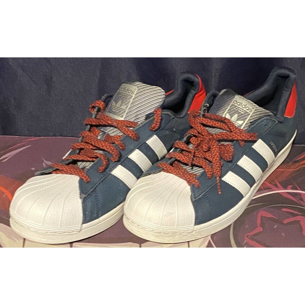 Adidas Superstar Men's 13 Casual Sneaker Blue/White/Red ART q16709